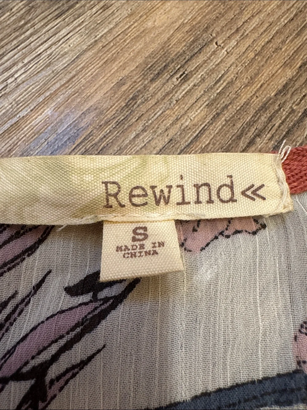 Rewind Floral Lace-Trim Swim Coverup - Pink, Mustard & Navy - Picture 2 of 3